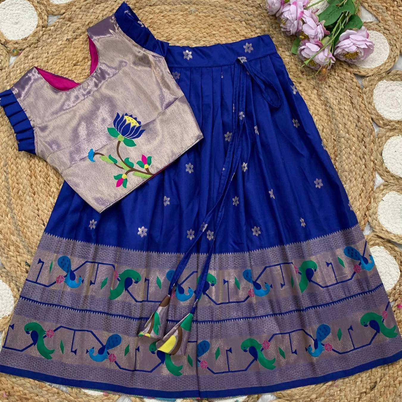 Ynf Soft Silk KESH685 MAHARANI BORDER Kids Wear Wholesale Kids Lehenga Kids Lehenga Choli Baby Girl Lehenga Manufacturer- Kids Exports