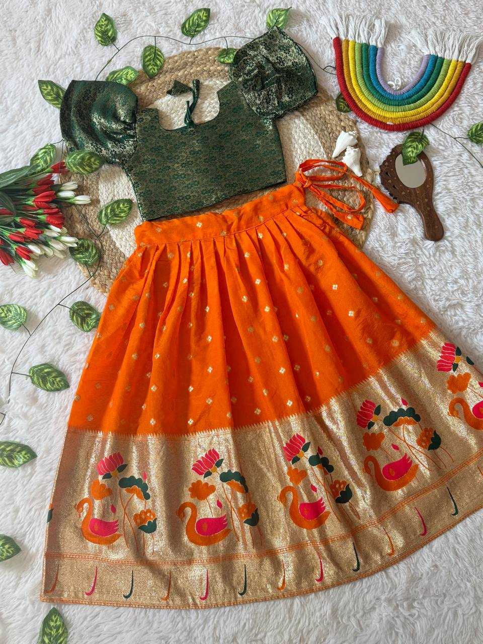 Ynf Soft Silk KESH709 41 Kids Wear Wholesale Kids Designer Frock Kids Lehenga Choli Kids Festive Wear Manufacturer- Kids Exports