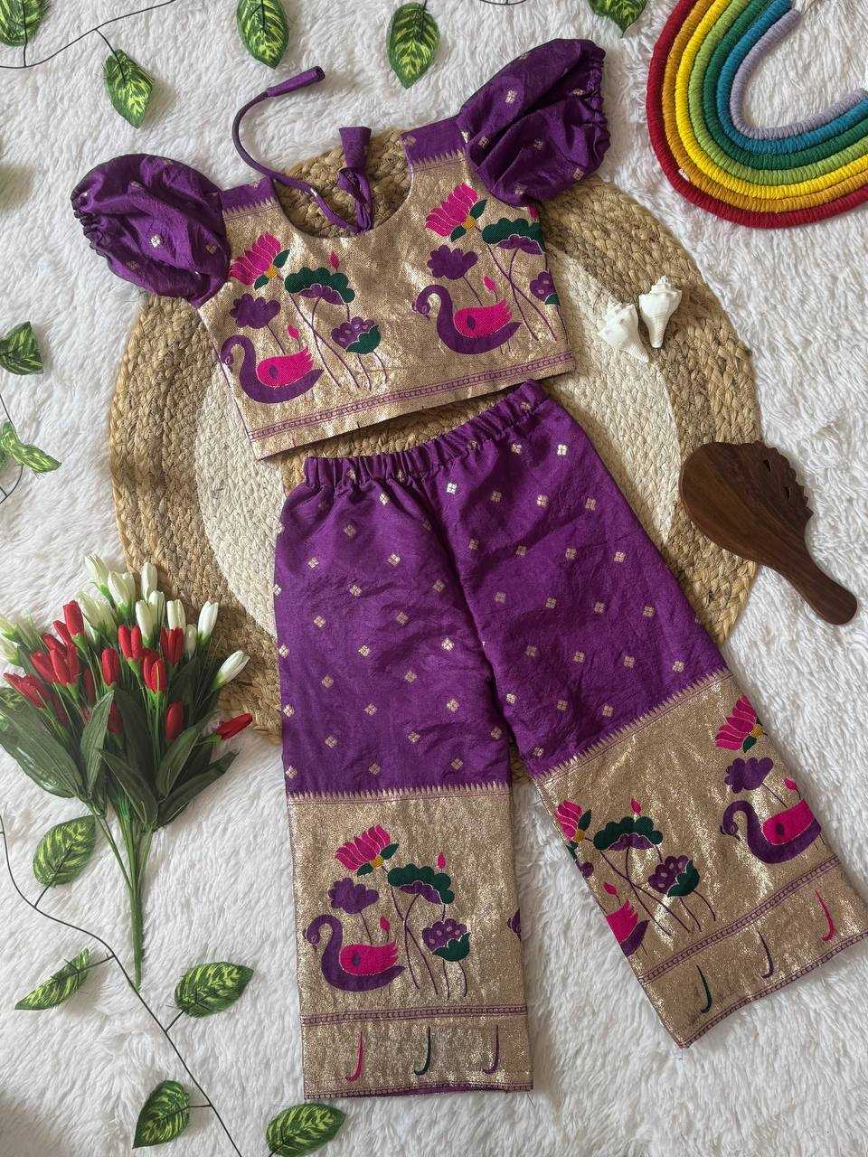 Ynf Soft Silk KESH709 42 Kids Wear Wholesale Kids Co-ord Set Kids Traditional Outfits Kids Lehenga Choli Manufacturer- Kids Exports