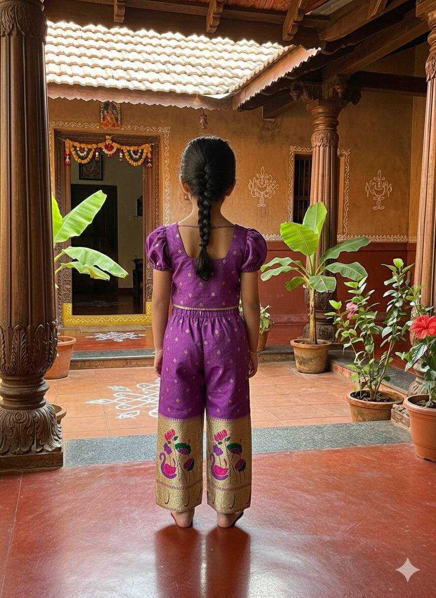 Ynf Soft Silk KESH709 42 Kids Wear Wholesale Kids Co-ord Set Kids Traditional Outfits Kids Lehenga Choli Manufacturer- Kids Exports