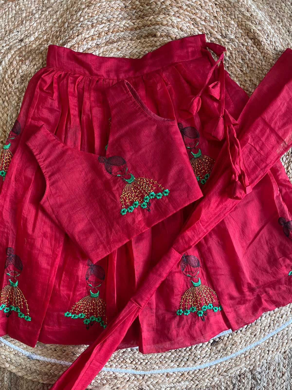 Ynf Chanderi Silk RIN235 elegant dupatta Kids Wear Wholesale Kids Lehenga Embroidered Frock Kids Designer Frock Manufacturer- Kids Exports