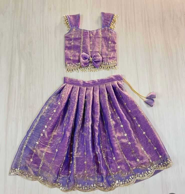 Ynf Heavy Crepe RIN235 Balck bery Kids Wear Wholesale Kids Gown Kids Designer Frock Kids Party Wear Ethnic Manufacturer- Kids Exports