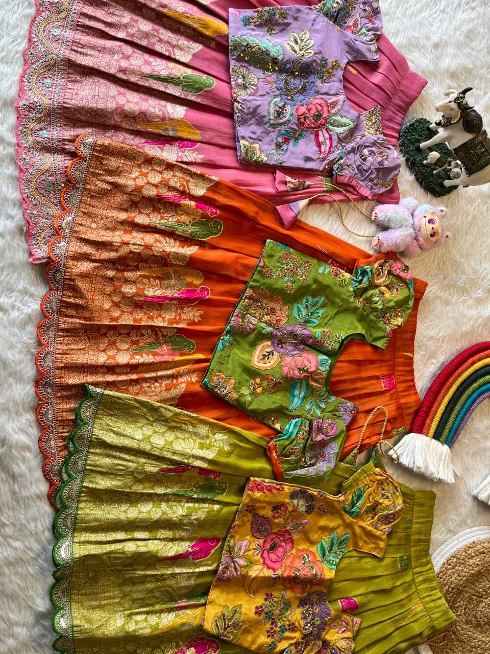 Ynf Tissue Silk RIN235 Graceful Tradition Kids Wear Wholesale Kids Lehenga Kids Designer Frock Kids Festive Wear Manufacturer- Kids Exports